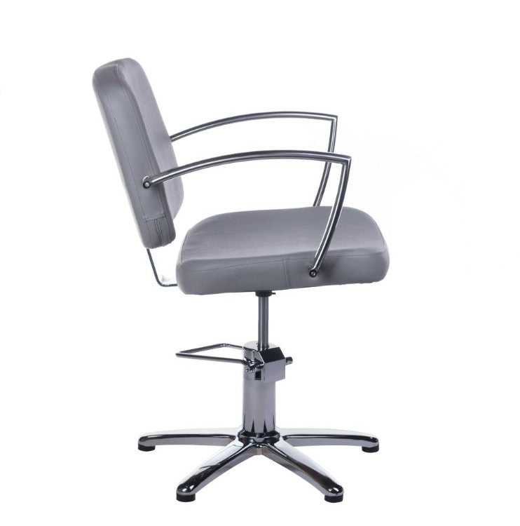 Fotel fryzjerski Dario jasno szary BH-8163
