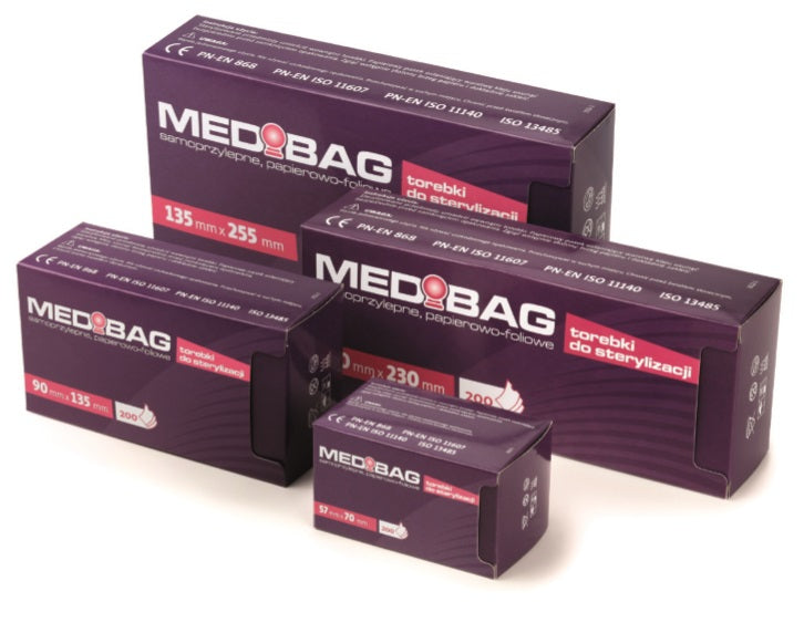 Zestaw MEDIBAG Torebki Do Sterylizacji 090x135 200szt. + Medilab Mediwax Krem Do Rąk 75ml
