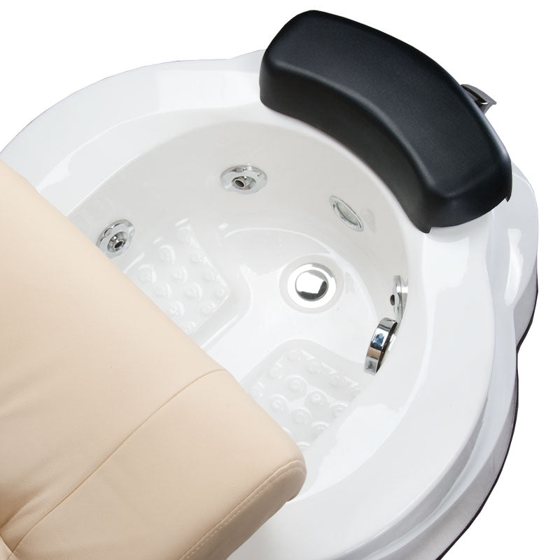 Fotel Do Pedicure Z Masażem Br-3820d Kremowy