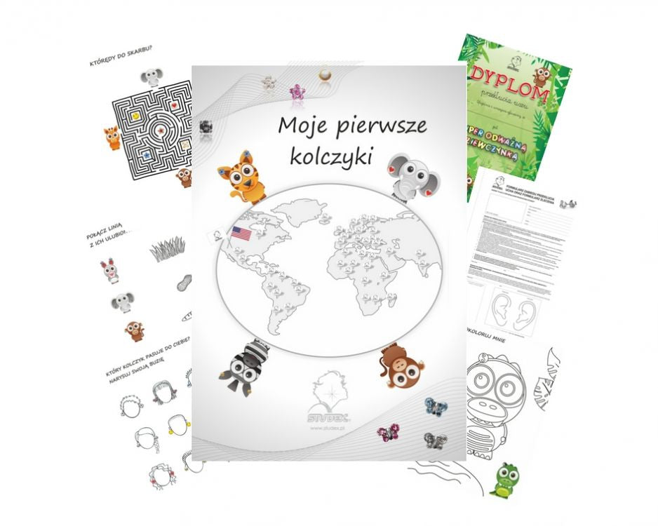 Książeczka A4 Moje Pierwsze Kolczyki