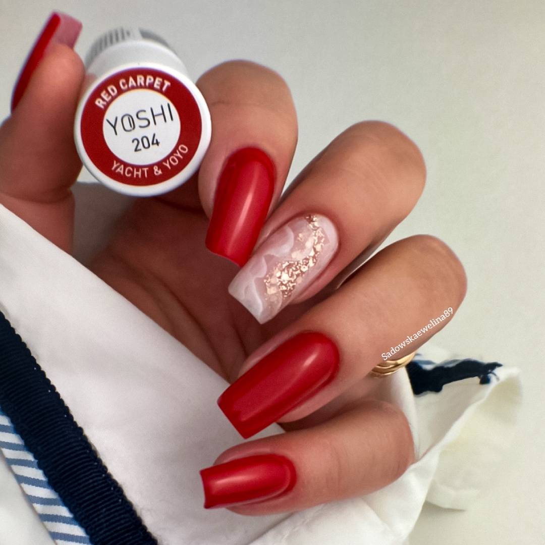 Yoshi - Lakier Hybrydowy 204 Red Carpet 6ml