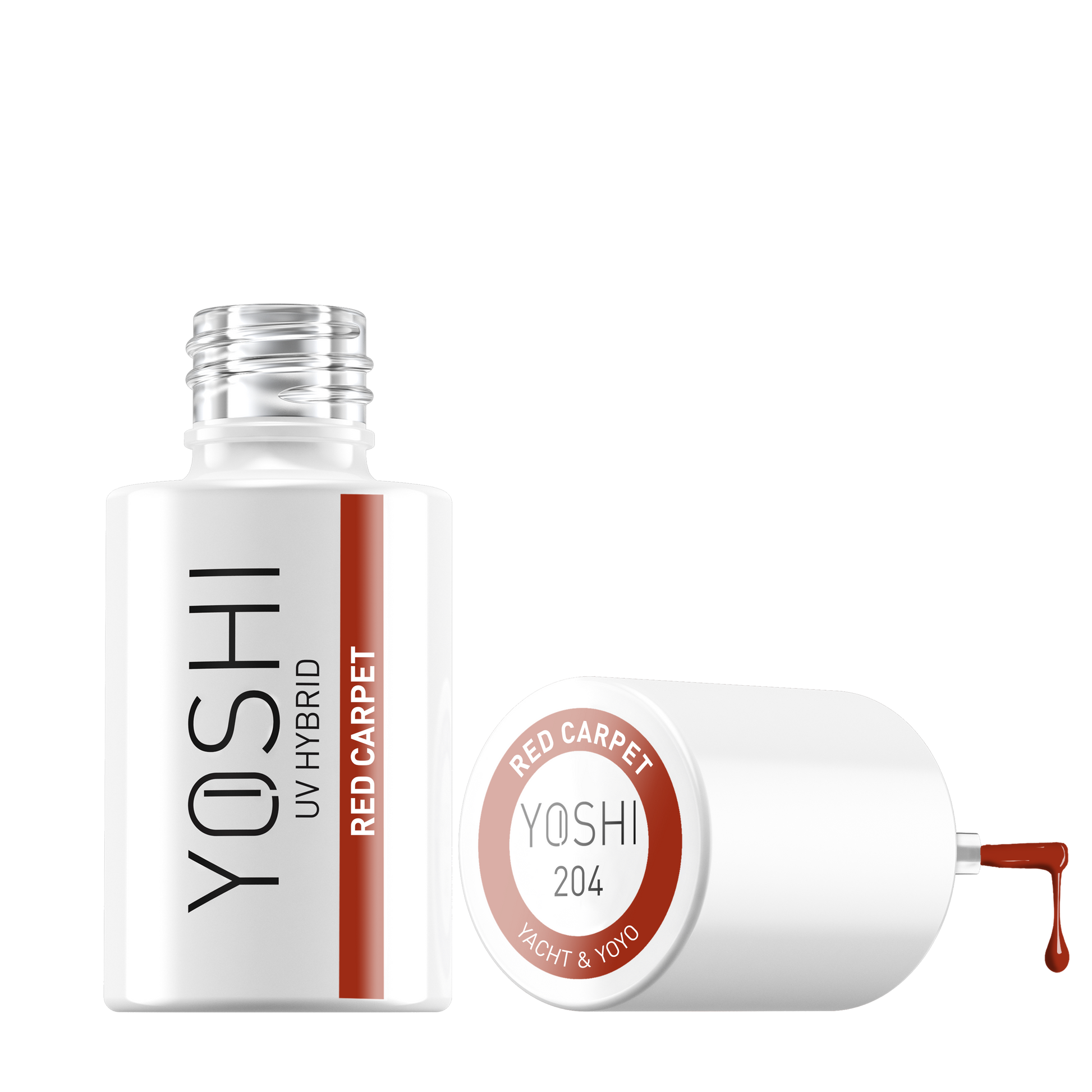 Yoshi - Lakier Hybrydowy 204 Red Carpet 6ml
