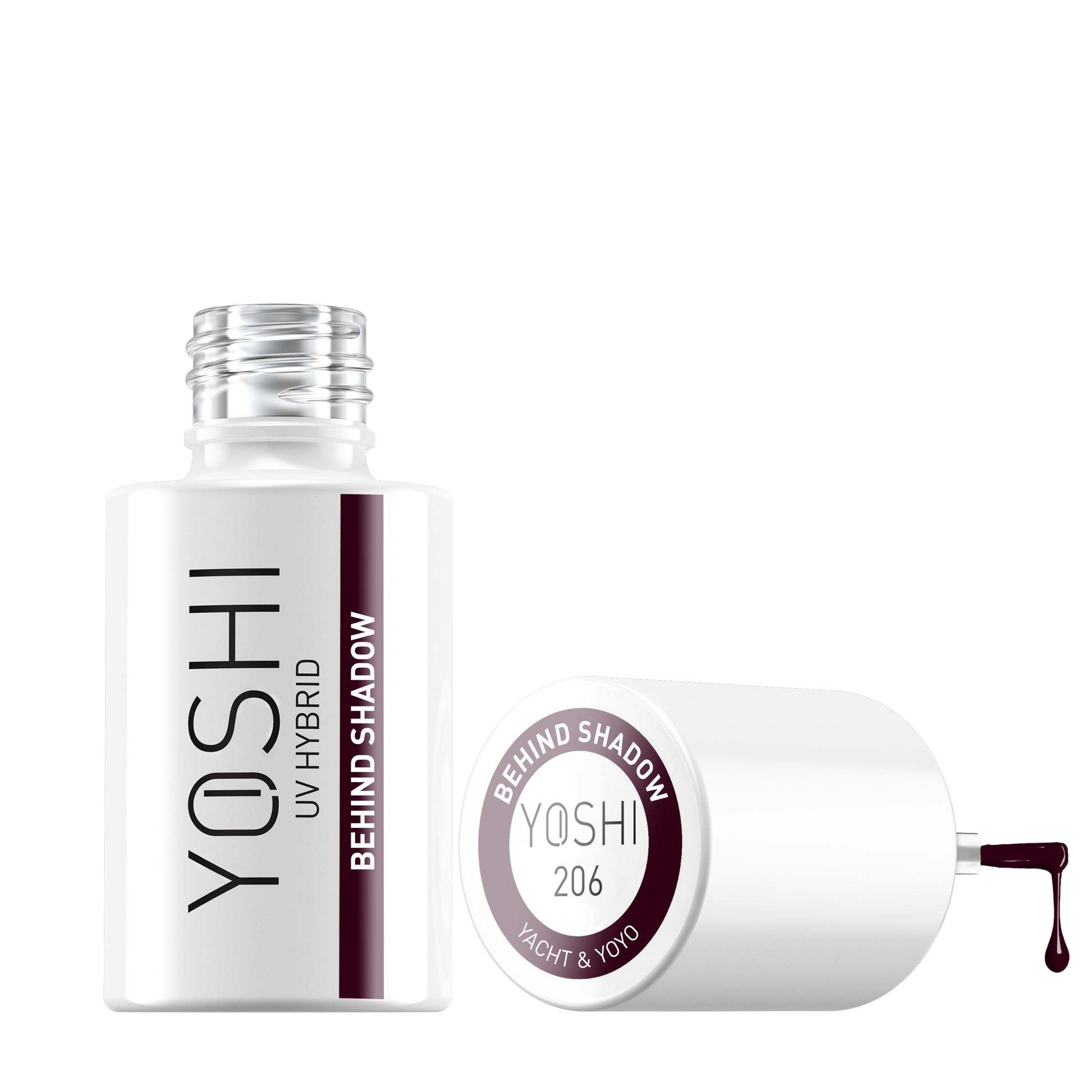 Yoshi - Lakier Hybrydowy 206 Behind Shadow 6ml
