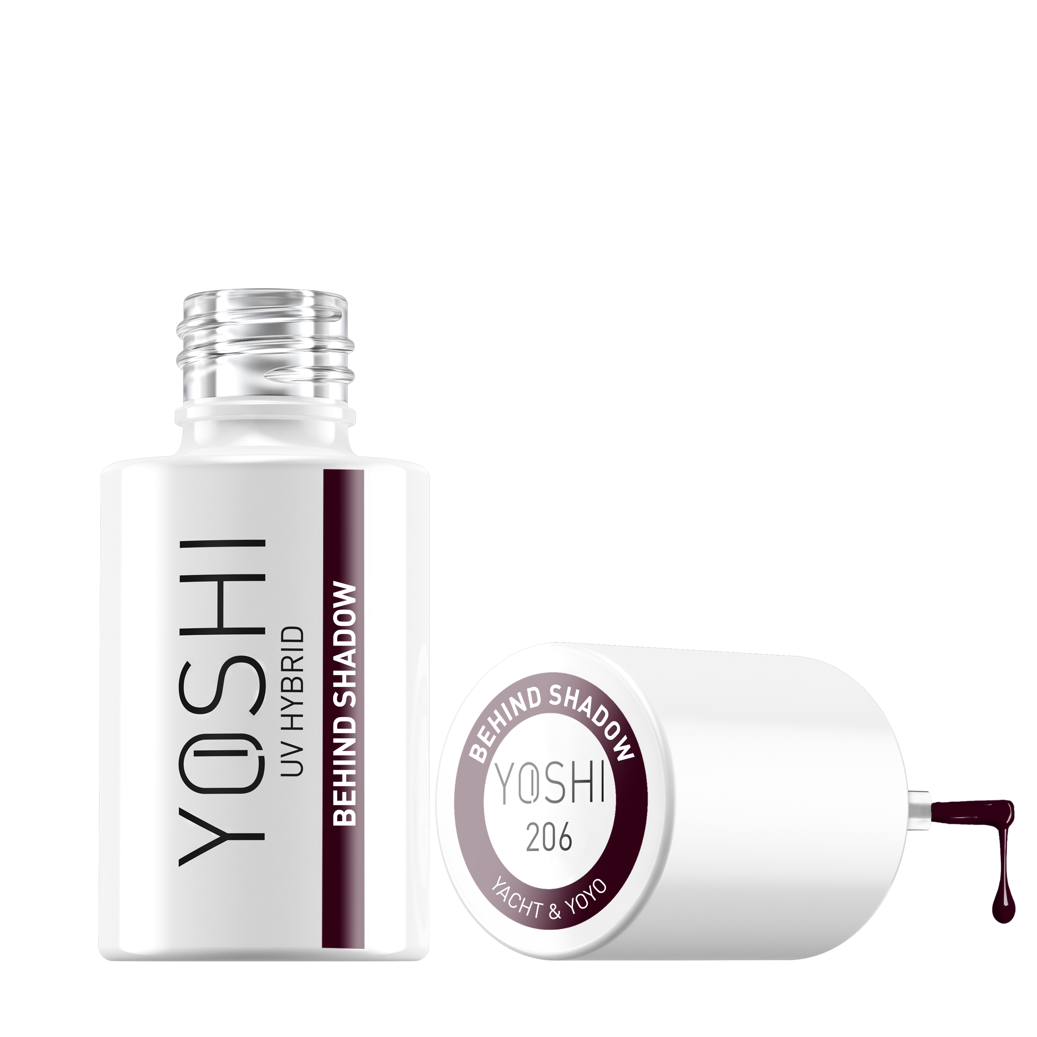 Yoshi - Lakier Hybrydowy 206 Behind Shadow 6ml