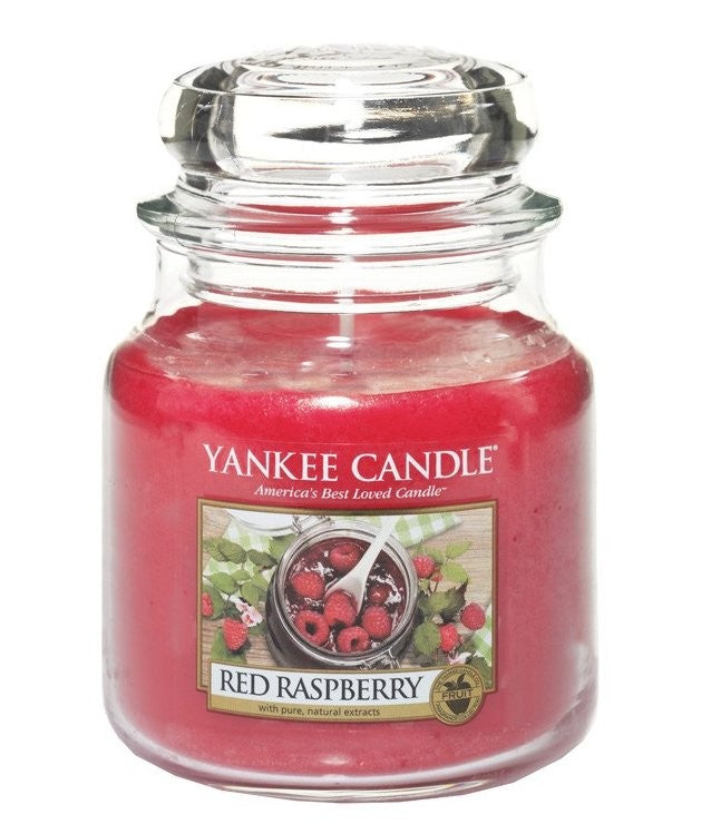 Świeca Zapachowa Red Raspberry, Słoik Średni