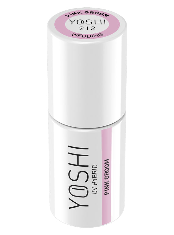 Yoshi - Lakier Hybrydowy 212 Pink Groom 6ml