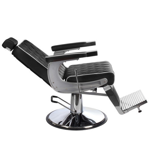 Fotel Barberski Lumber Bh-31825 Czarny Lux