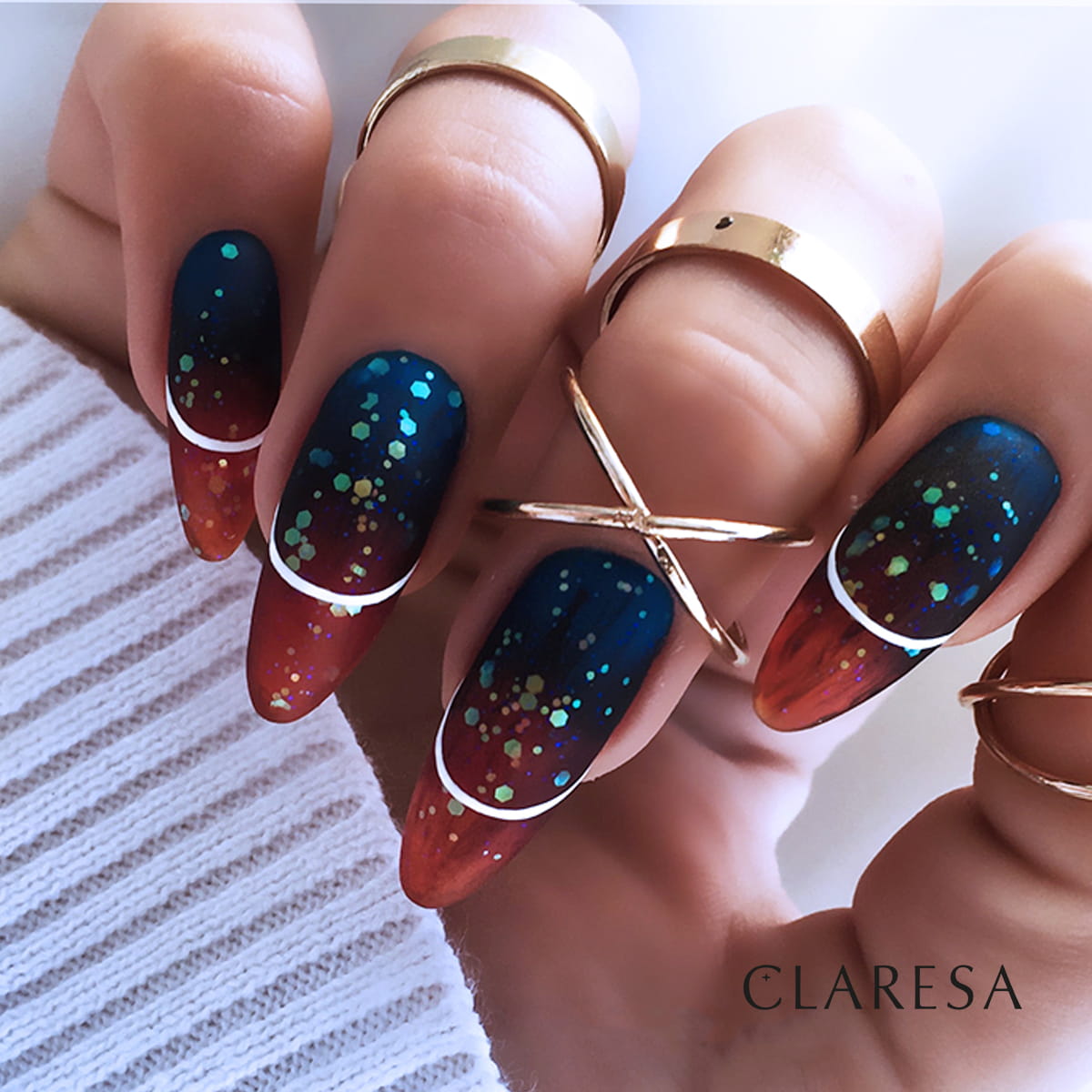 Claresa - Lakier hybrydowy GLITTER 1 -5g