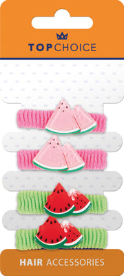 Top Choice - Frotki do Włosów Arbuz Melon 4szt