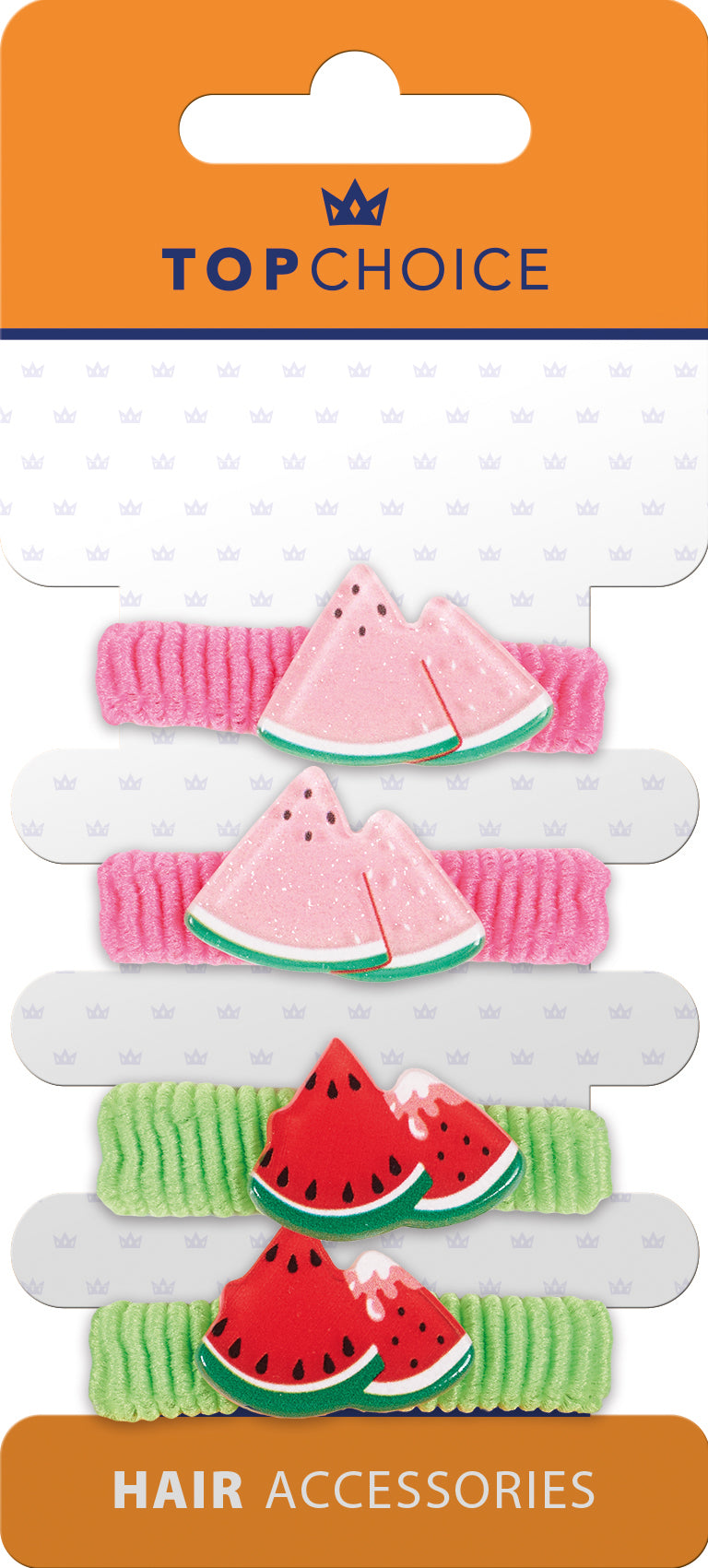 Top Choice - Frotki do Włosów Arbuz Melon 4szt