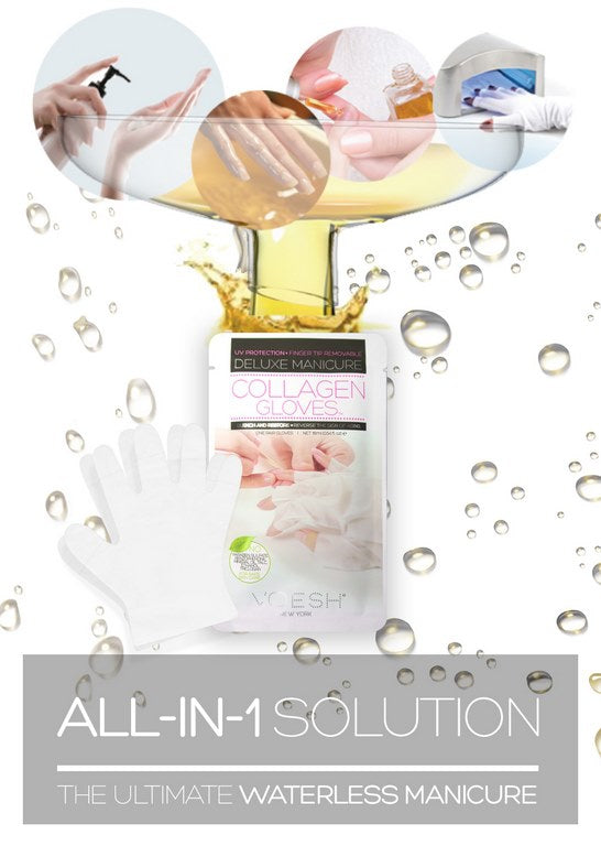 Rękawice Kolagenowe - Voesh New York Delux Spa Manicure Collagen Gloves