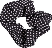 Top Choice - Gumki do Włosów Czarne i Białe Kropki 2szt
