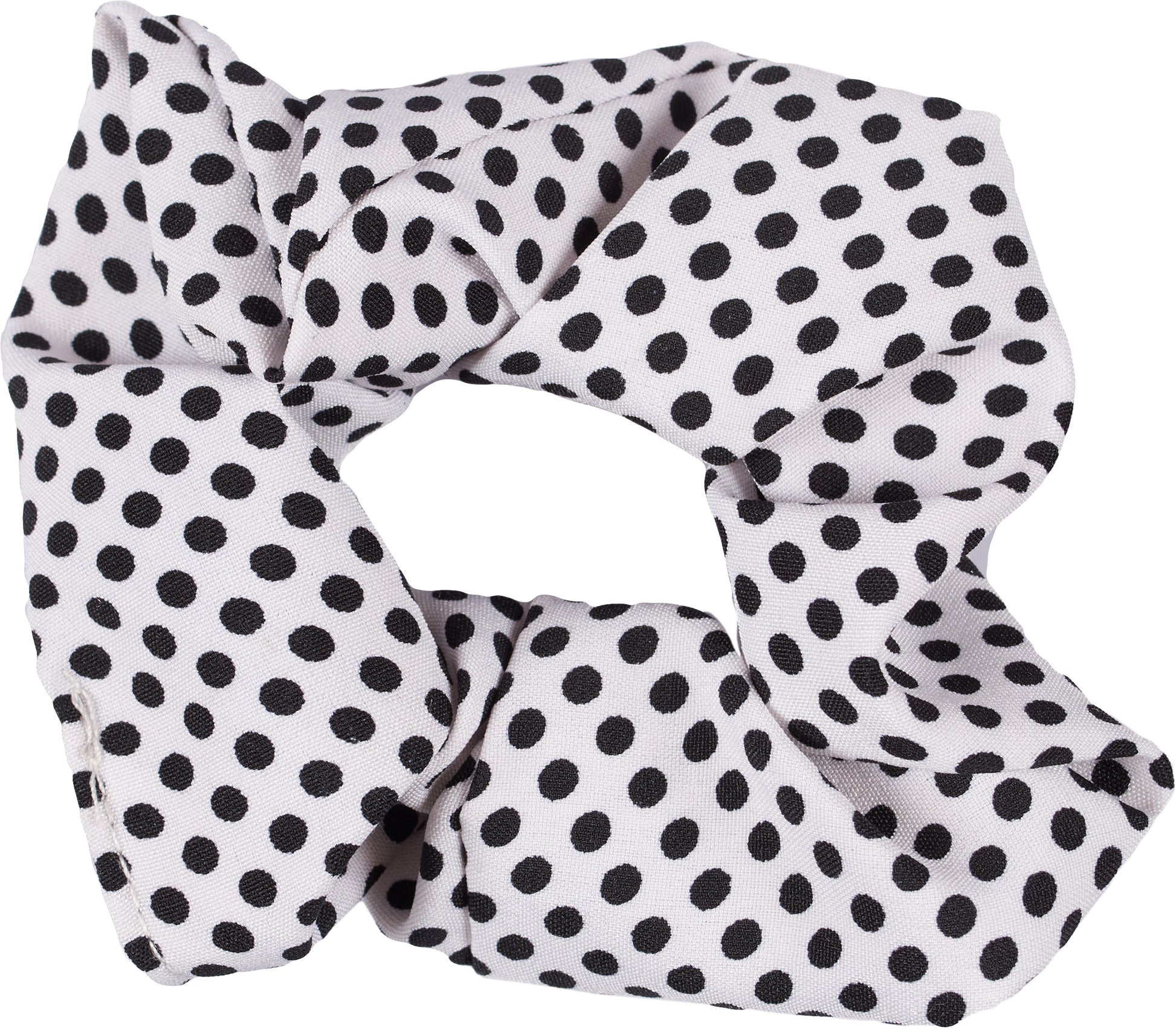 Top Choice - Gumki do Włosów Czarne i Białe Kropki 2szt