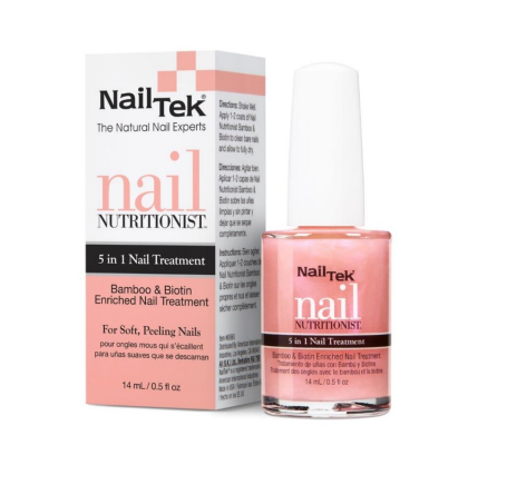 Nail Tek Nutritionist Bamboo & Biotin 5 in 1 Nail Treatment Odżywka Z Ekstraktem Z Bambusa I Biotyną