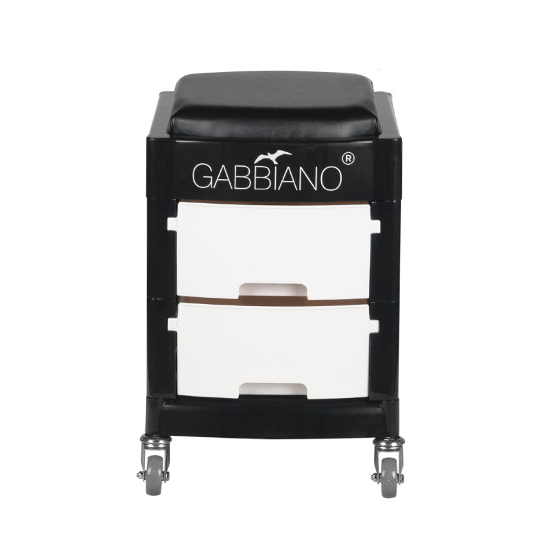 Pomocnik - Taboret Do Pedicure 16-1  Black/White