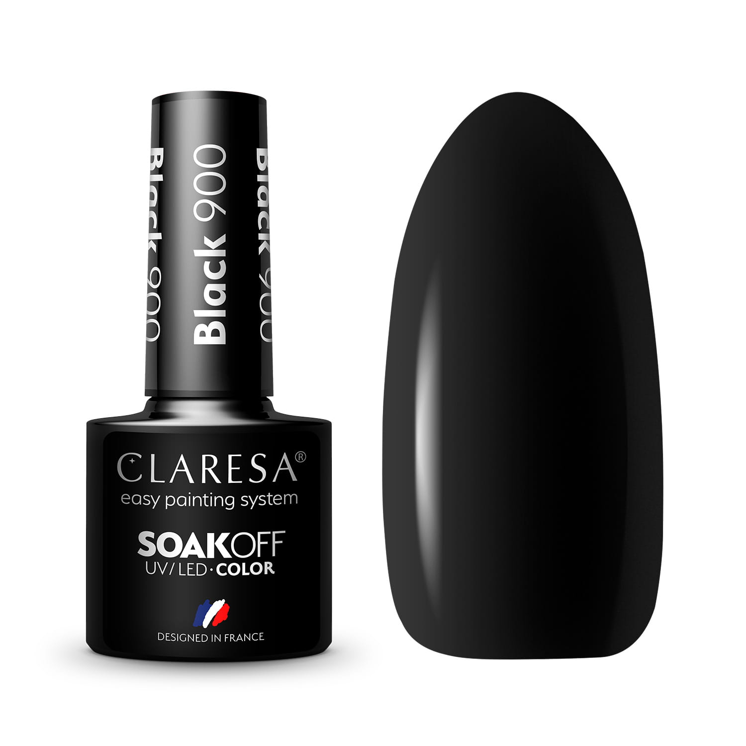 Claresa - Lakier hybrydowy BLACK 900 -5g
