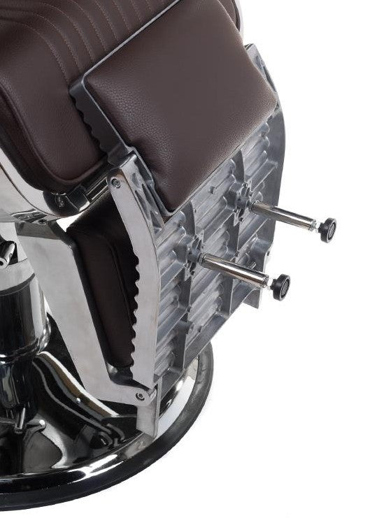 Fotel barberski LUMBER BH-31823 Brązowy