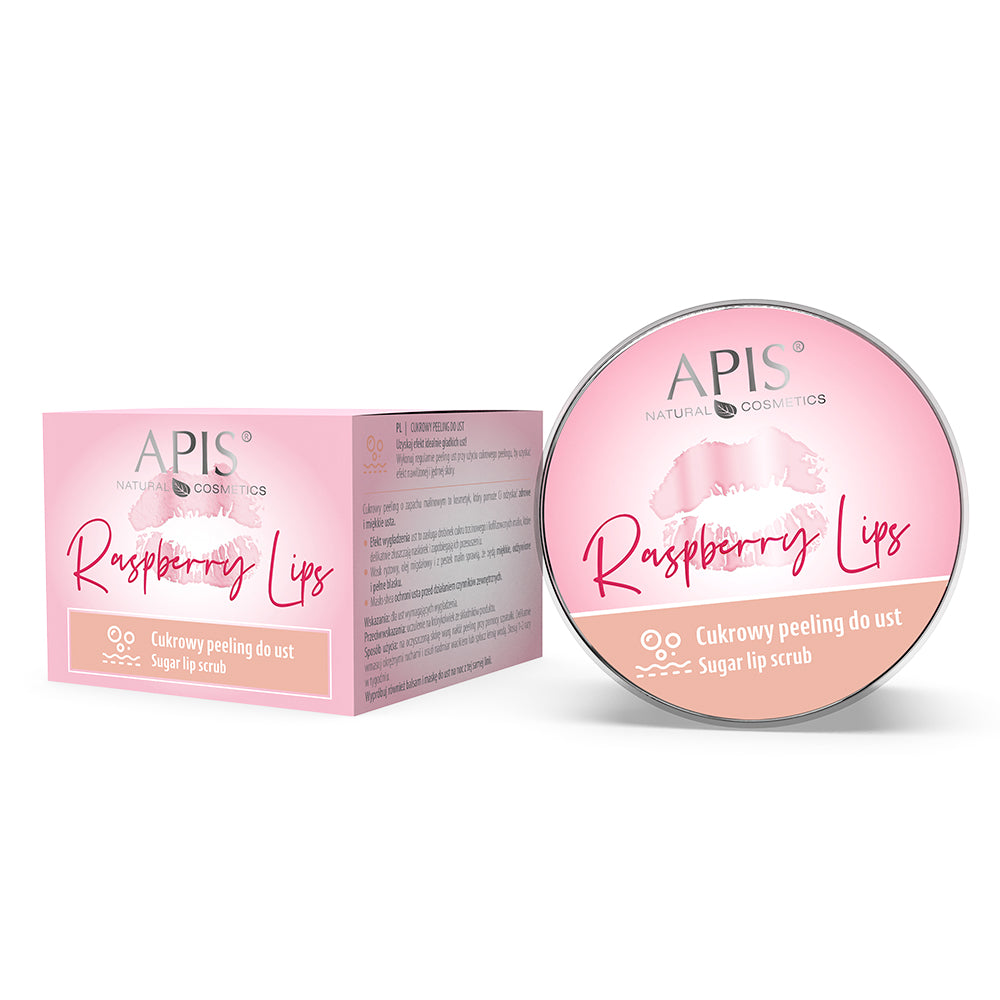 APIS Professional Apis RASPBERRY LIPS Cukrowy peeling do ust / 10 ml