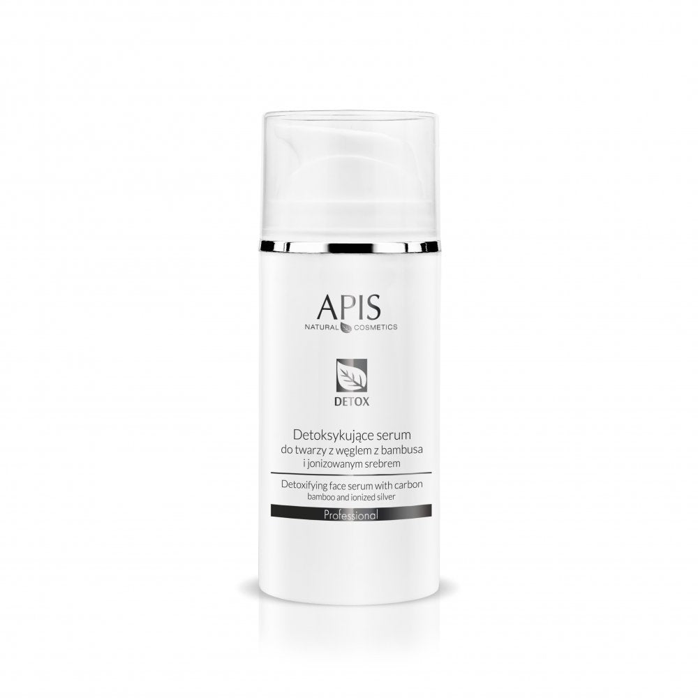 APIS Professional Apis Detox Detoksykujące Serum do Twarzy z Węglem z Bambusa i Jonizowanym Srebrem, 100ml