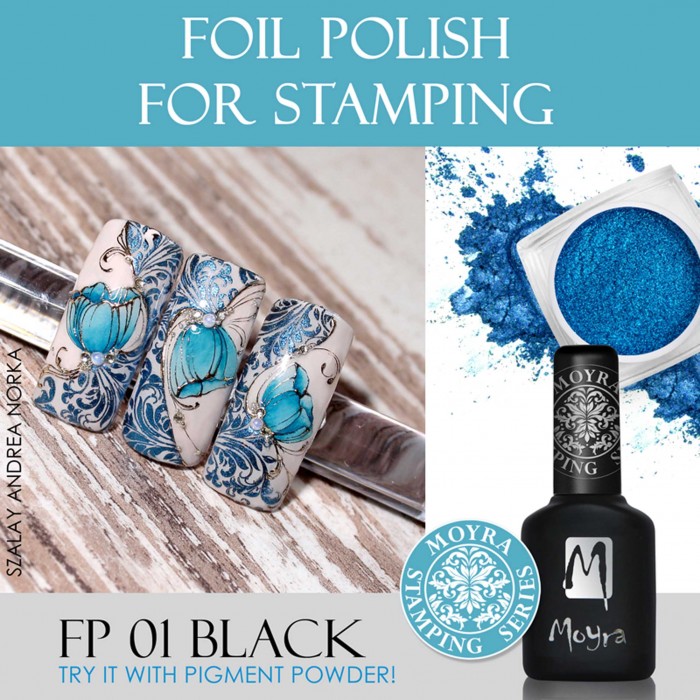 Moyra Lakier Foil Polish 01 Czarny 10 Ml