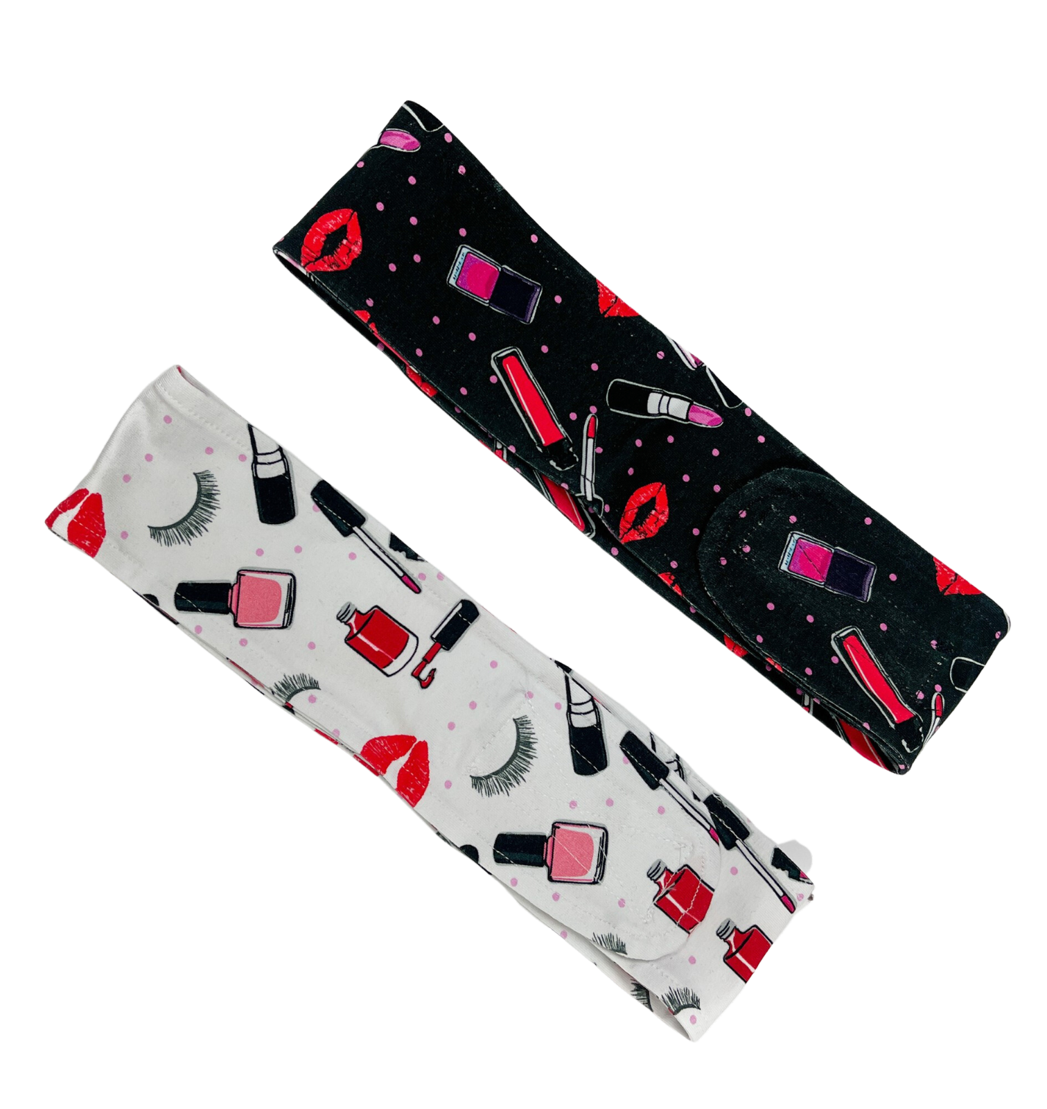 Opaska Kosmetyczna Z Dzianiny Make-Up Print Czarna