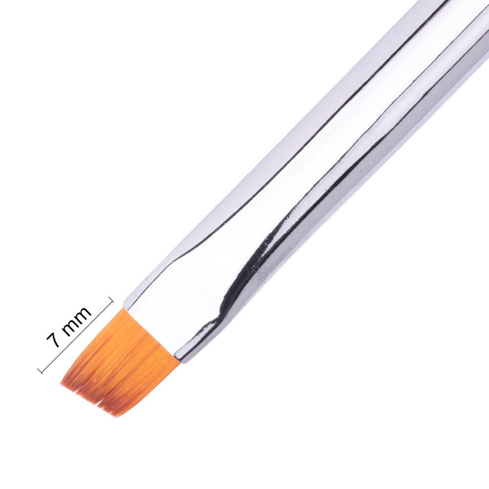 Pędzelek Skośny Do Żelu I Zdobień One Stroke Mollylac Pro Rainbow 7mm Rozmiar 4 Nr 2