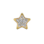 System75 Kolczyk Różowa Cubic/Zirconia Szlif Gwiaździsty 5mm (1)