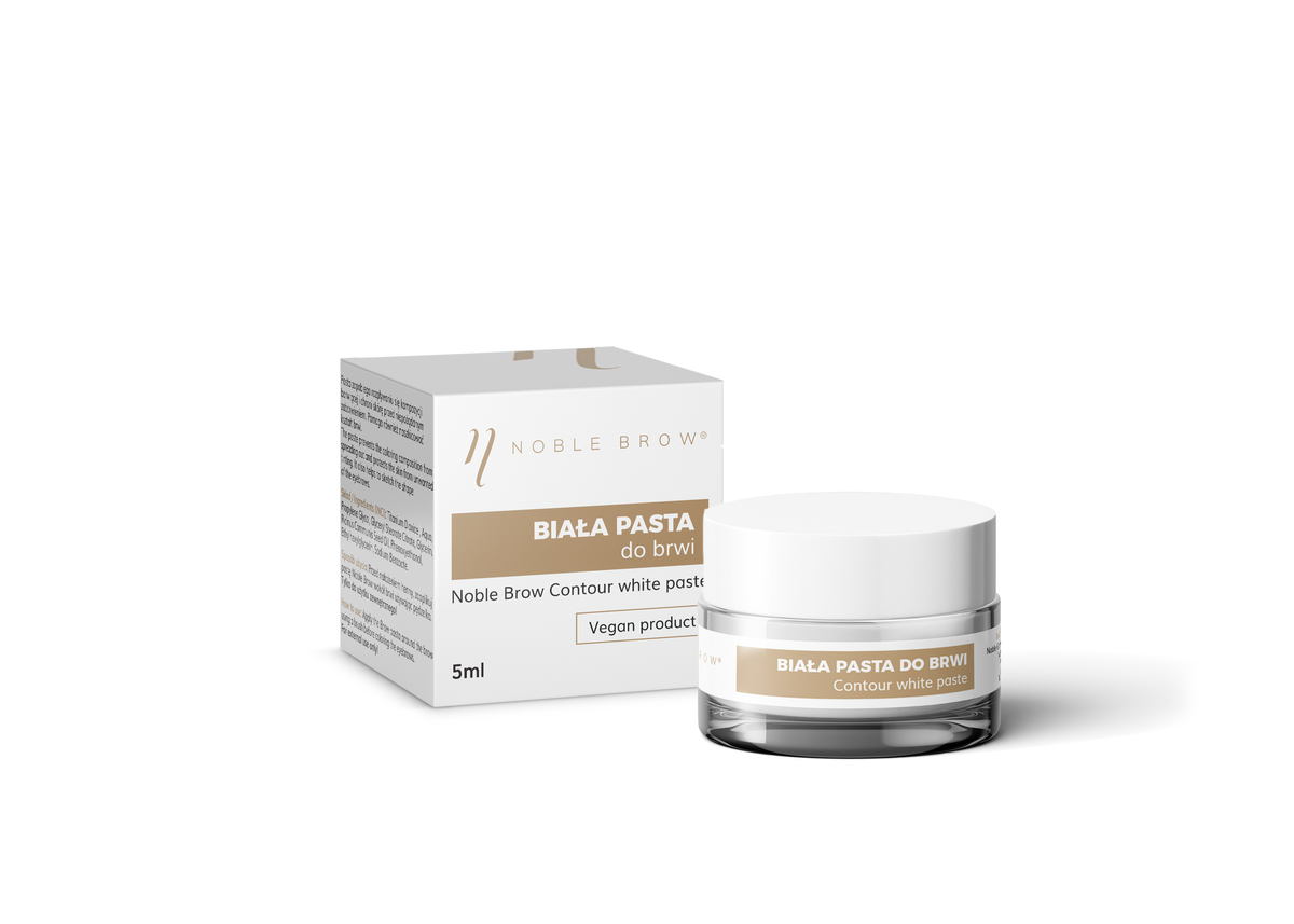 Noble Lashes Noble Brow Biała Pasta Do Brwi 5ml — Inhaltsstoffe i ocena