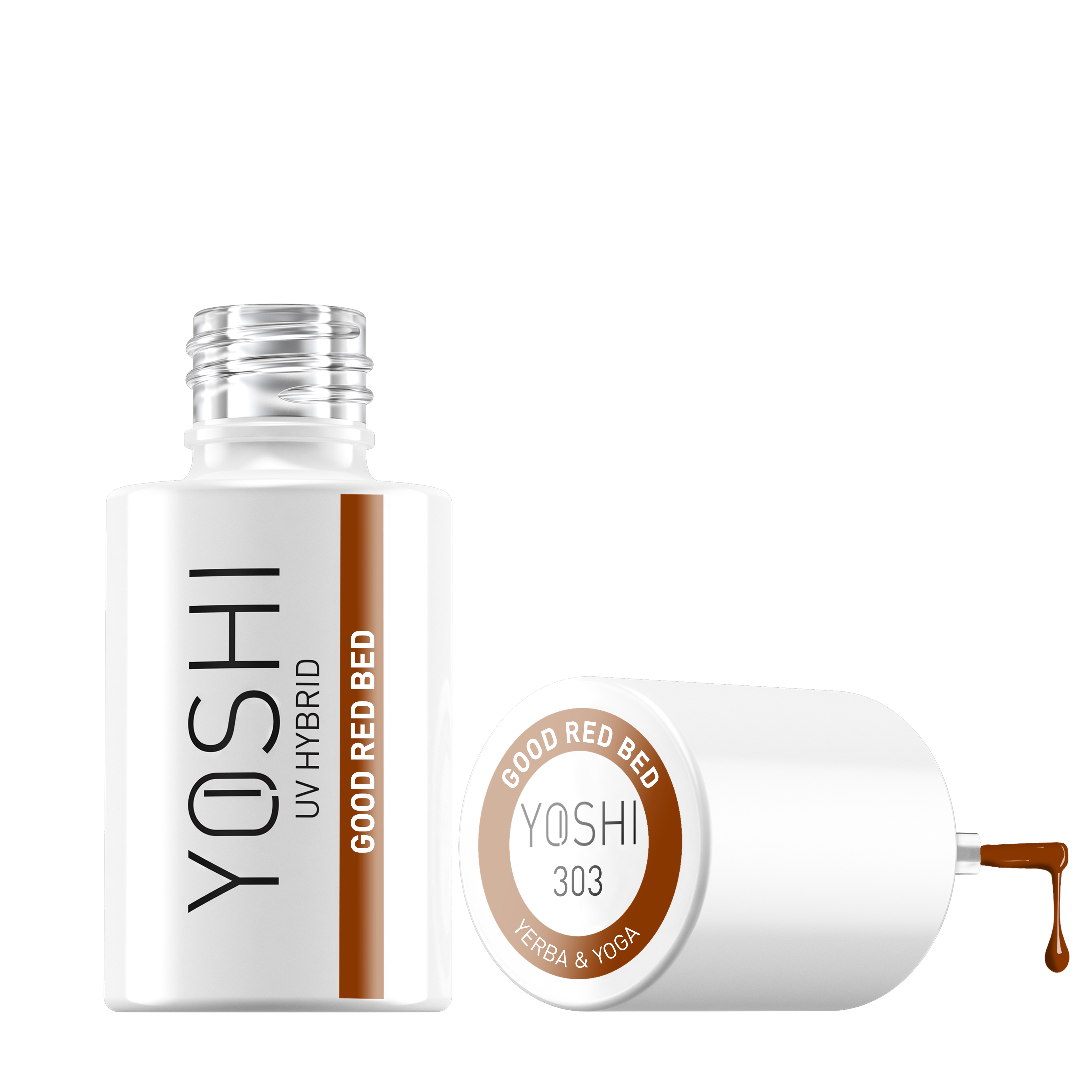 Yoshi - Lakier Hybrydowy 303 Good Red Bed 6ml