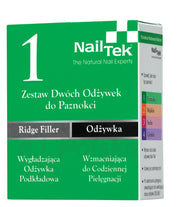 Nail Tek 1 Zestaw Dwóch Odżywek Do Paznokci 2x15ml