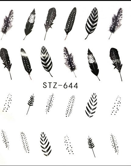Naklejki Wodne Do Paznokci - STZ - 644