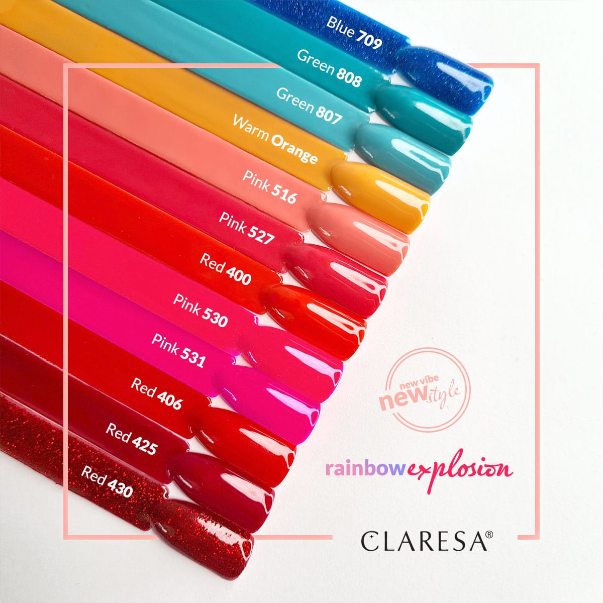 Claresa - Lakier hybrydowy PINK 531 -5g