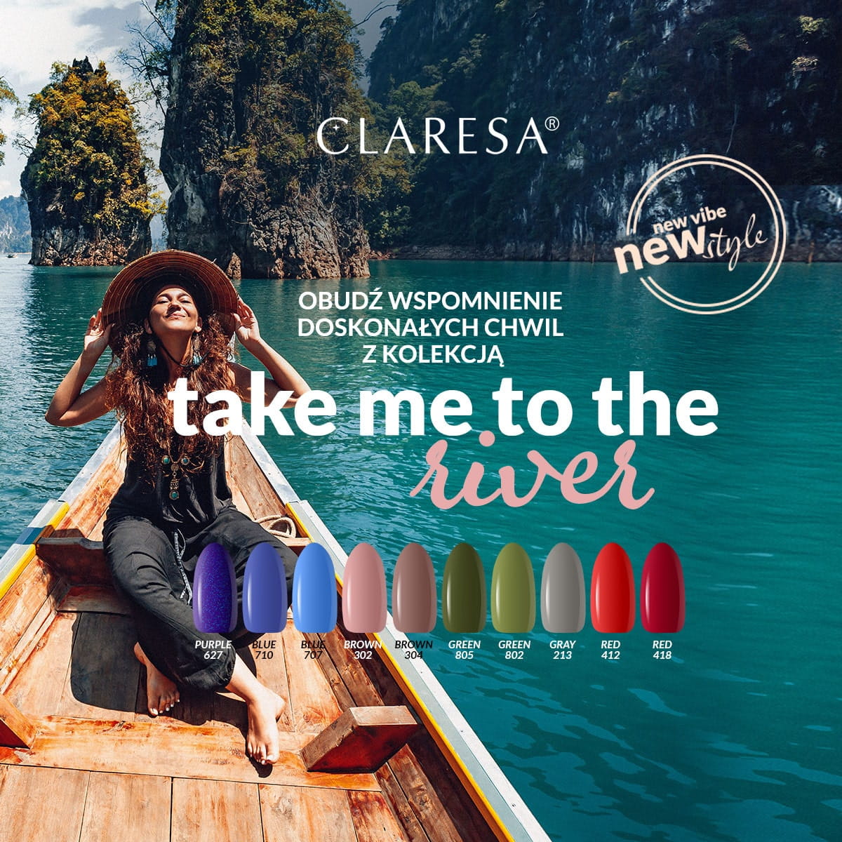 Claresa - Lakier hybrydowy RED 412 -5g