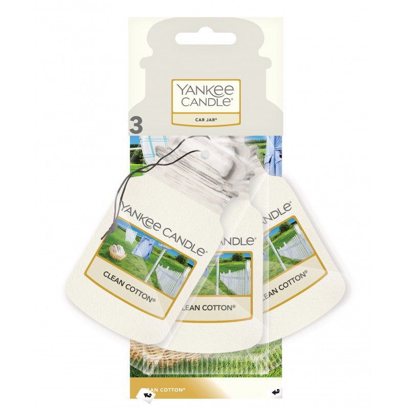 Zawieszki Zapachowe do Auta Car Jar® Bonus Pack Clean Cotton 3-Pak