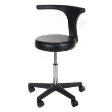 Taboret kosmetyczny + podłokietnik NG-CH049 czarny