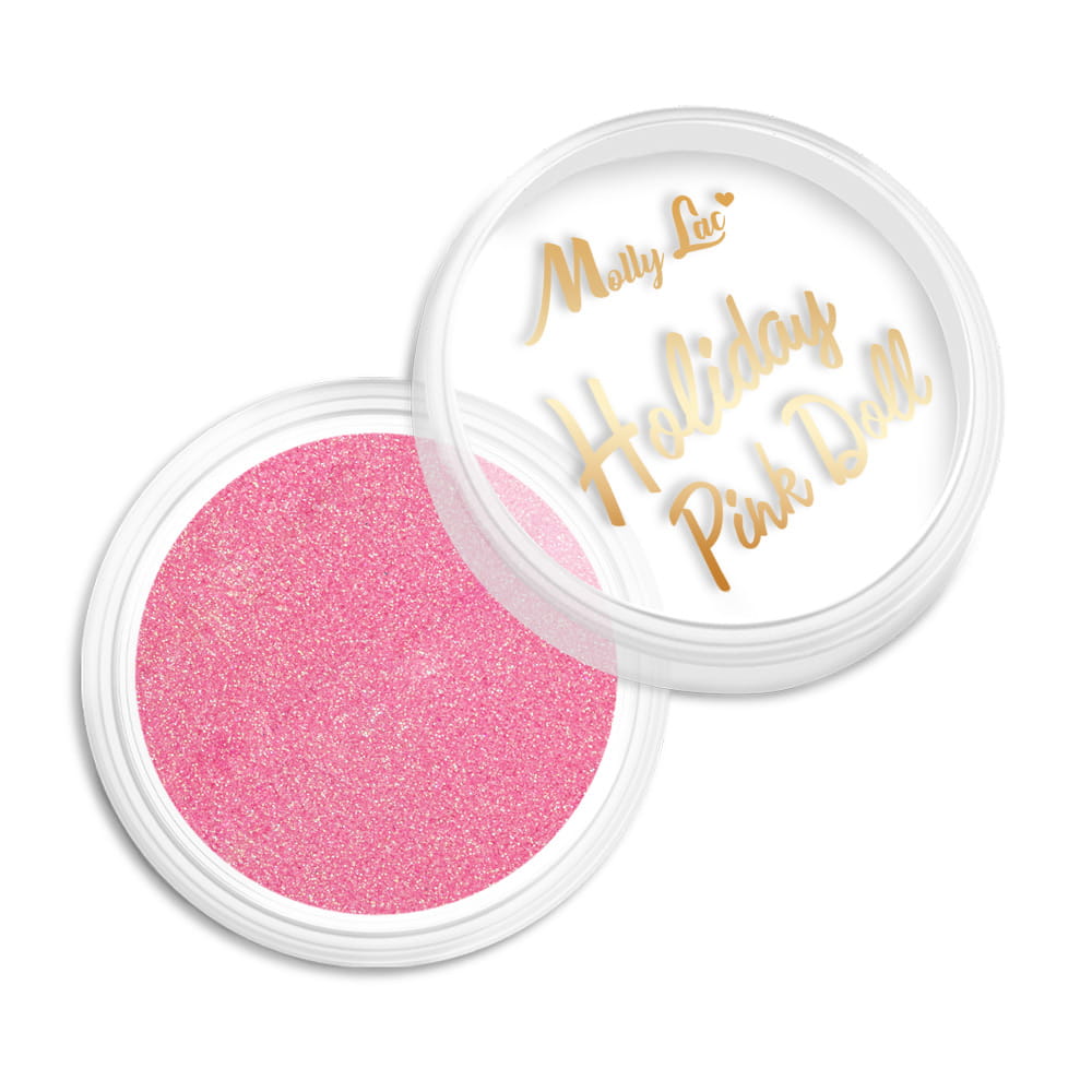 Mollylac Efekt Do Paznokci Holiday Pink Doll 1g Nr 2