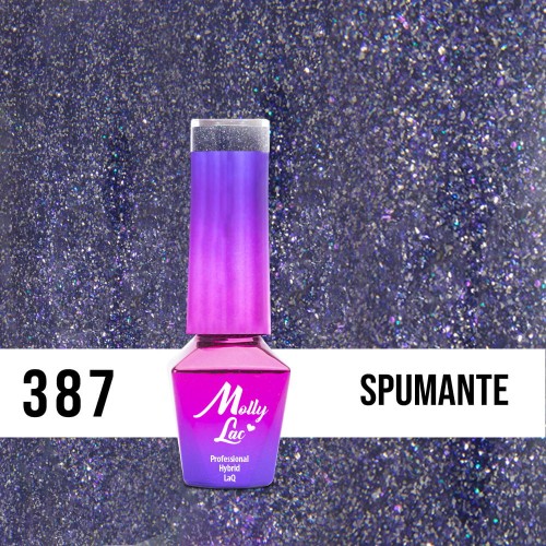 Lakier Hybrydowy MollyLac Wedding Dream Champagne Spumante 5ml Nr 387