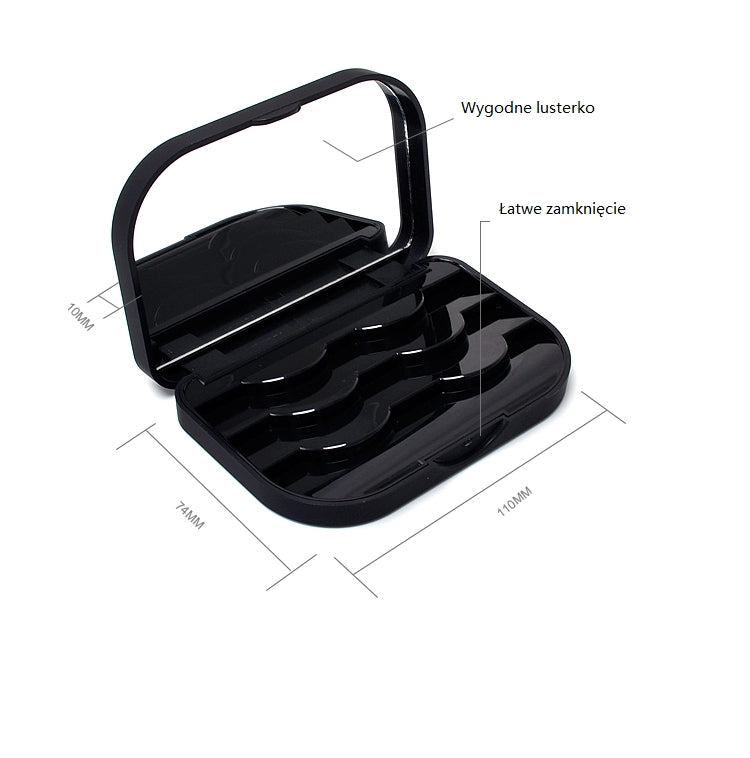 Lash Brow Pudełko organizer na rzęsy na pasku Lash Box BLACK PREMIUM