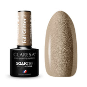 Claresa - Lakier hybrydowy FULL GLITTER 2 -5g
