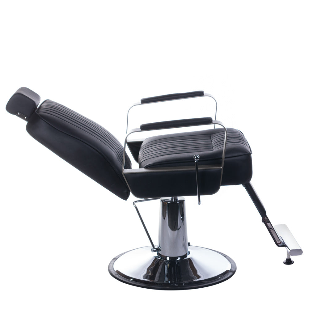 Fotel barberski HOMER BH-31237 Kremowy