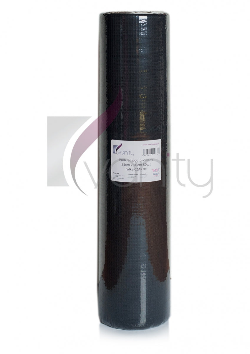 Prześcieradło Podfoliowane Czarne 51×50 cm 80 szt., rolka