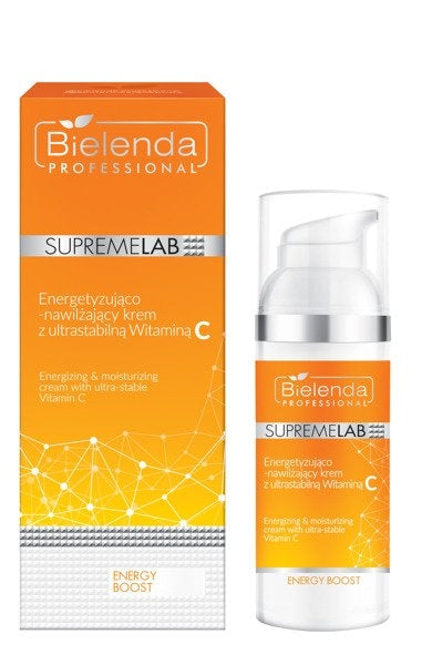 Bielenda Supremelab Energy Boost Energetyzująco - Nawilżający Krem Ze Stabilną Witaminą C 50ml