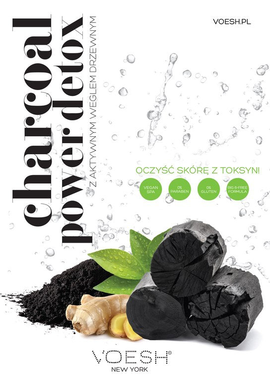 VOESH Plakat Charcoal Power Detox