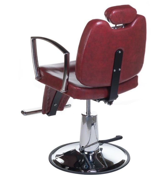 Fotel barberski HOMER II BH-31275 Czerwony