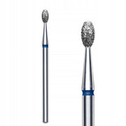 Staleks Expert FA130B025/5 2,5mm/5mm frez diamentowy do skórek i paznokci oliwka kulka niebieska