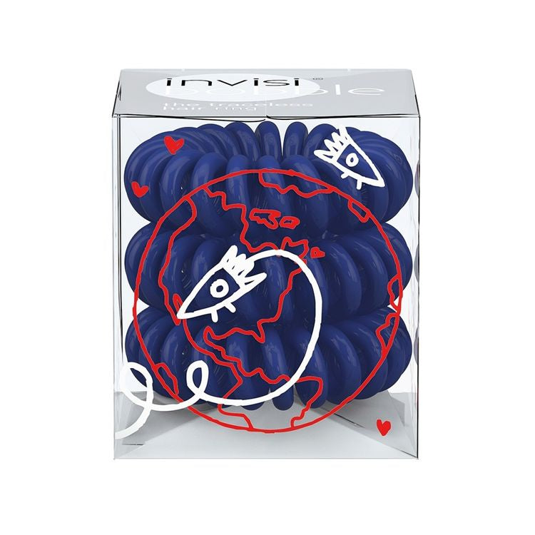 Invisibobble Gumka Do Włosów Around Universal Blue Granat 3 Szt