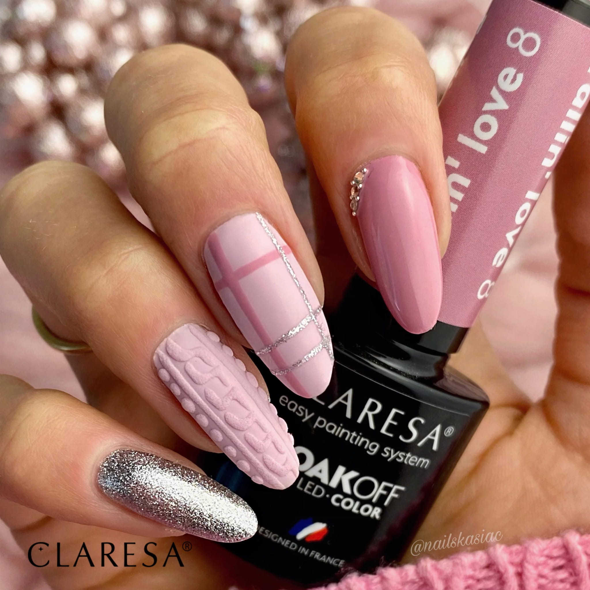 Claresa - Lakier hybrydowy FULL GLITTER 1 -5g