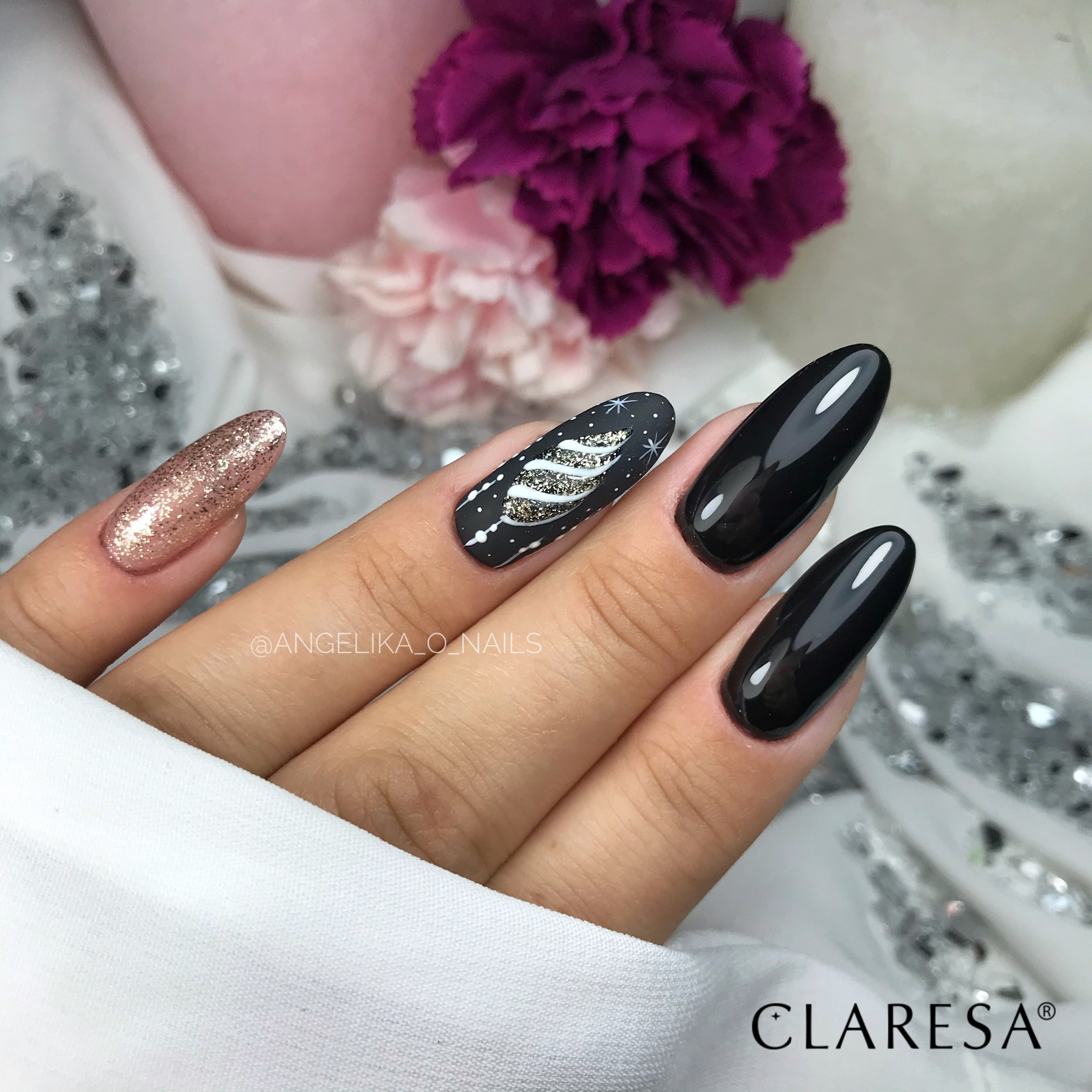 Claresa - Lakier hybrydowy BLACK 900 -5g