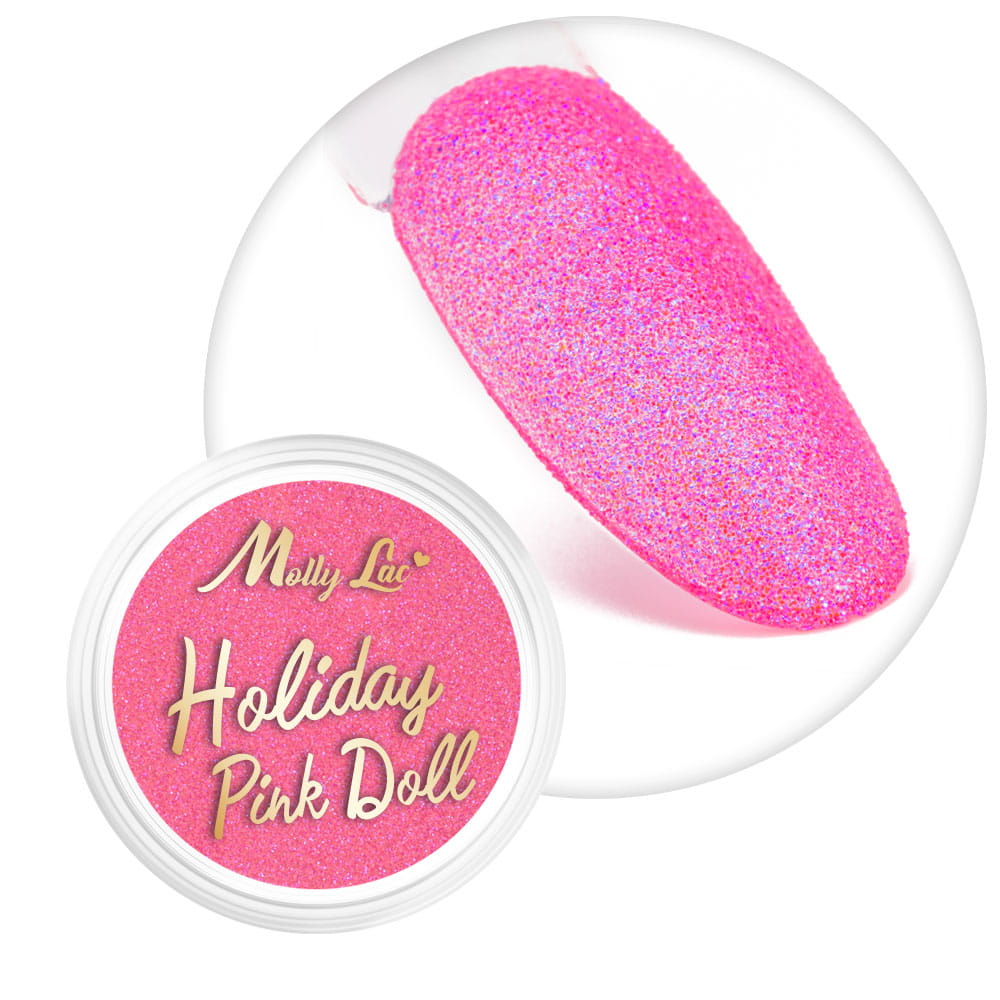 Mollylac Efekt Do Paznokci Holiday Pink Doll 1g Nr 5