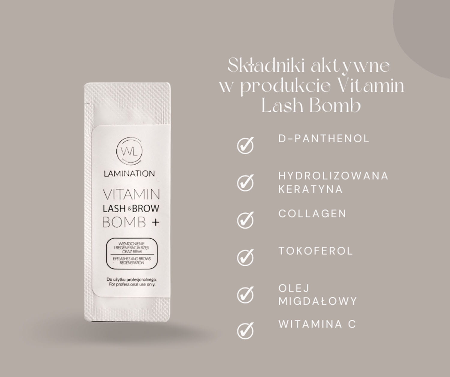 Vitamin Lash & Brow Bomb + W Saszetce 1ml